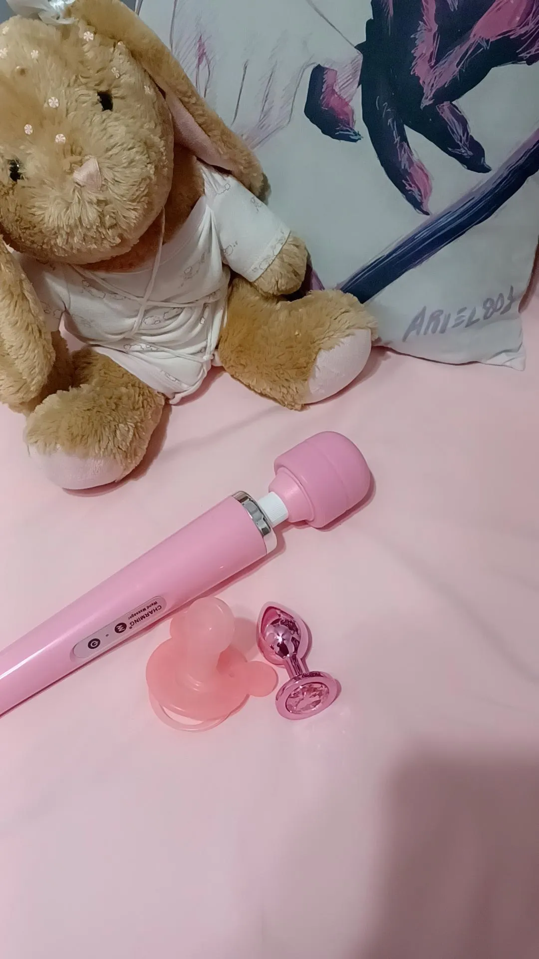 All magic girls need their wands for valentines day (and a gag if they're too loud)