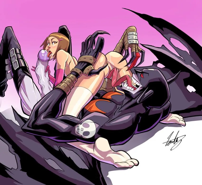 Devimon showing Kari how 