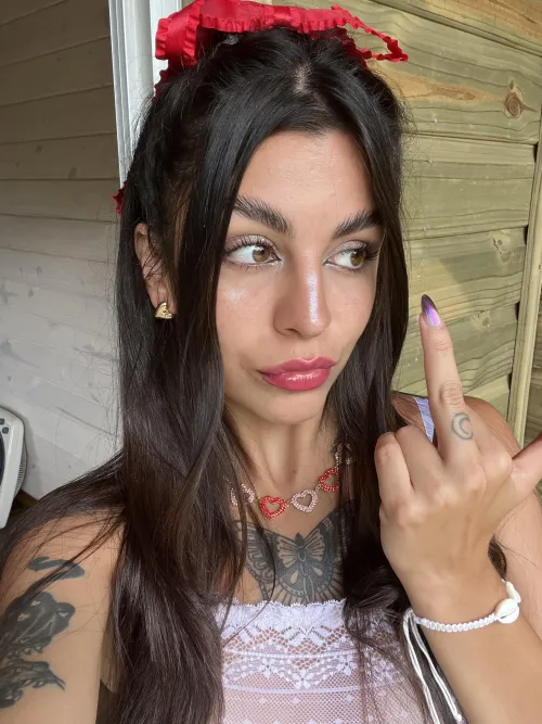 I like to make my nails pointed in case I end up sticking this finger in your ass.