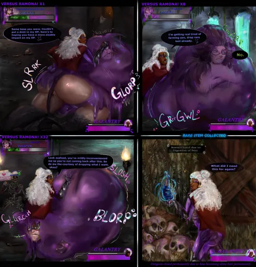 {image} Galantry vs Ramona (M/f, slime pred, smaller pred, reformation, fatal) [Art by BondaBonda, OC by Brainfood and I]