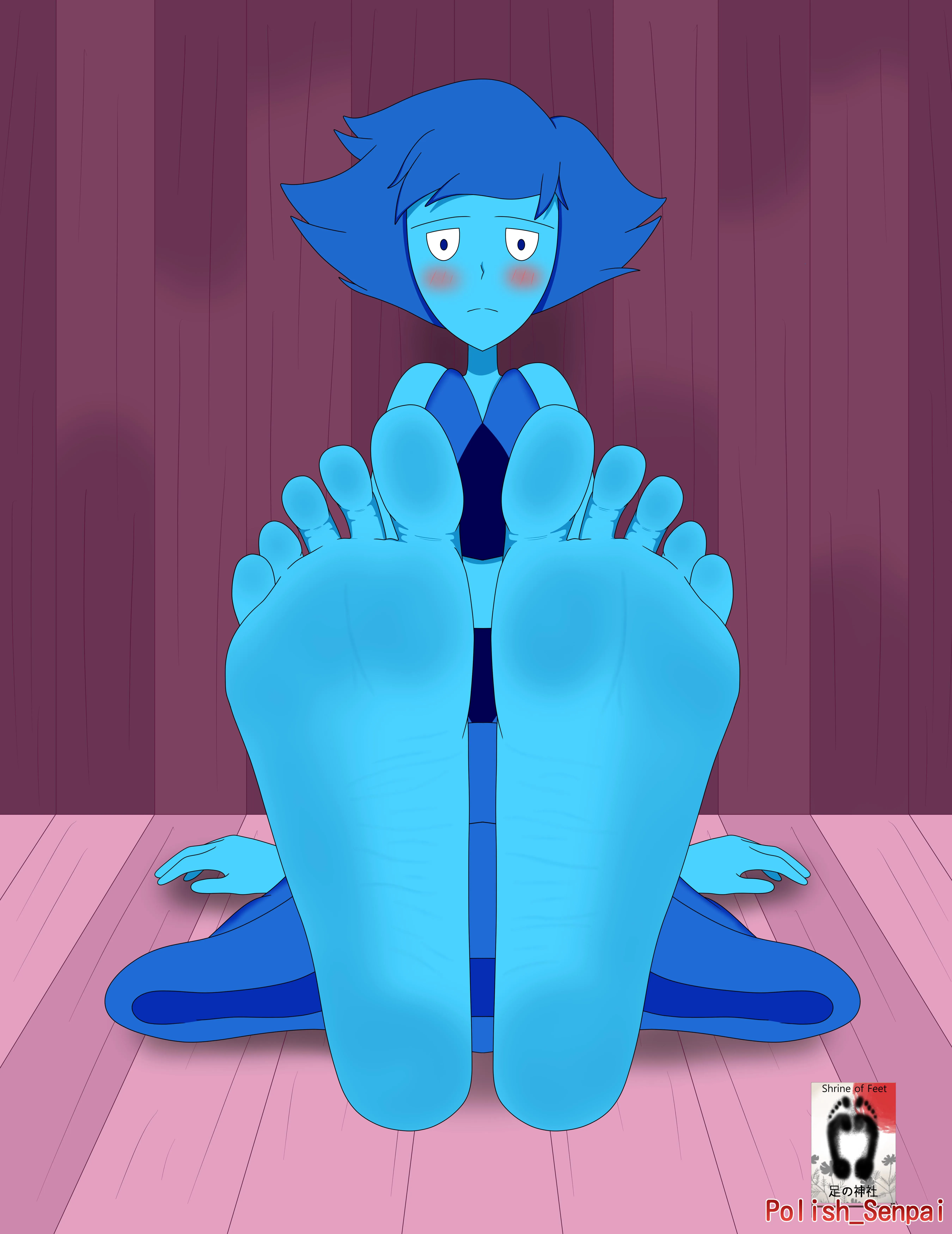 Lapis Lazuli shows her cute and sexy soles (PolishSenpai) [Steven Universe]