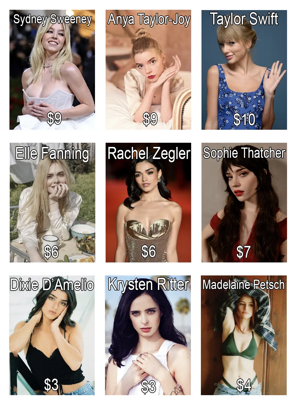 More celebrities! You get $22