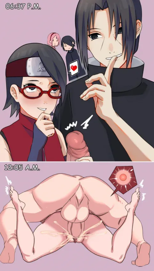 Sarada and Itachis little secret😳