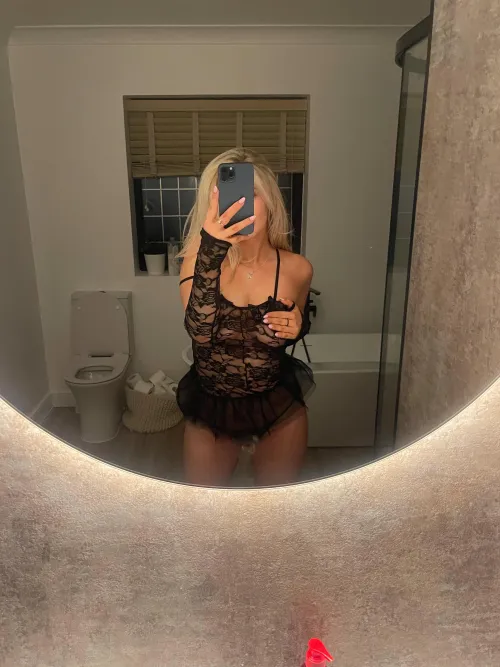 This black lingerie will speak for itself