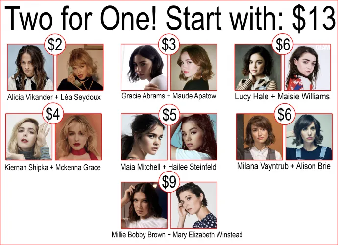 Two for One! Start with: $13