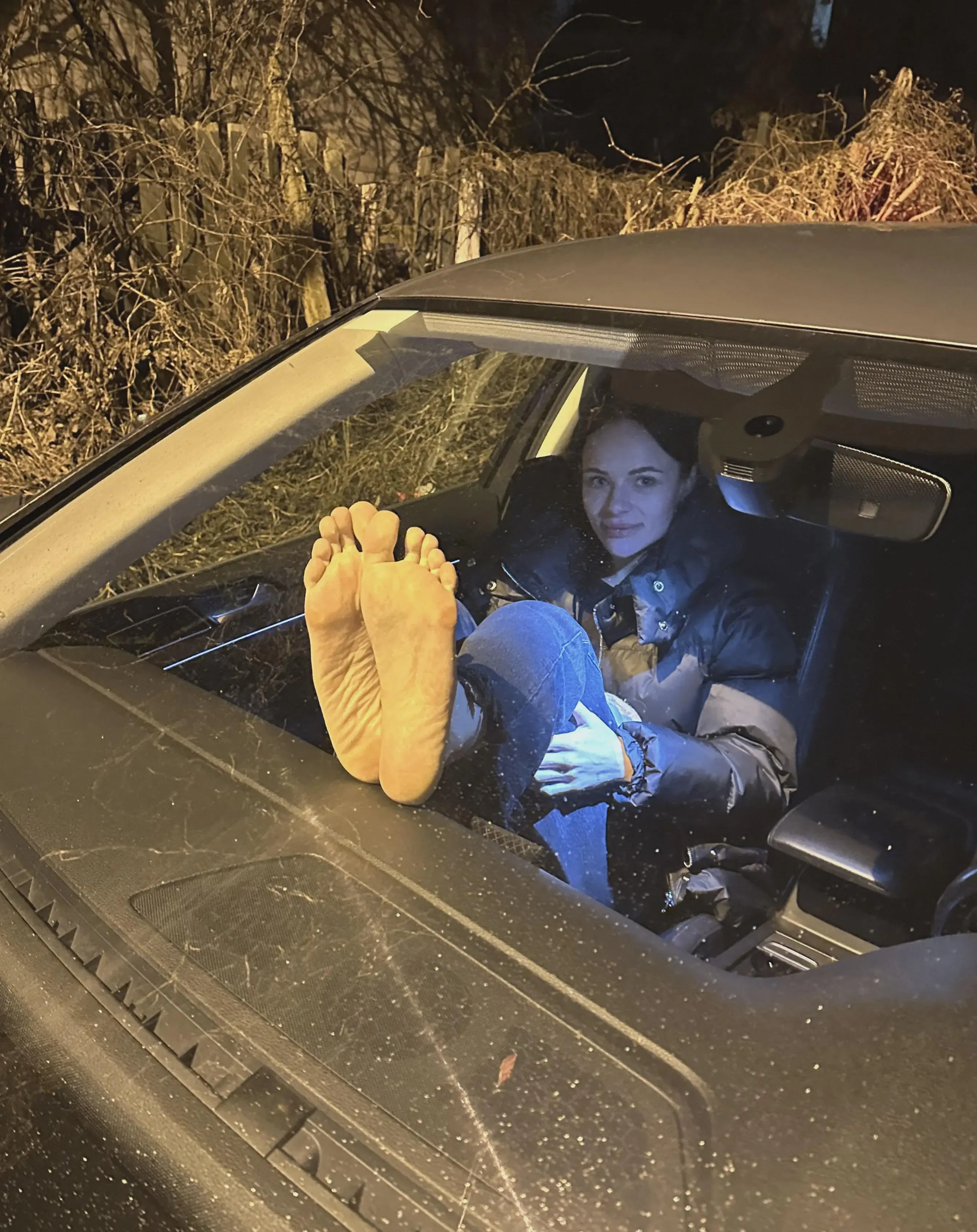 warm my soles in the car because Im cold