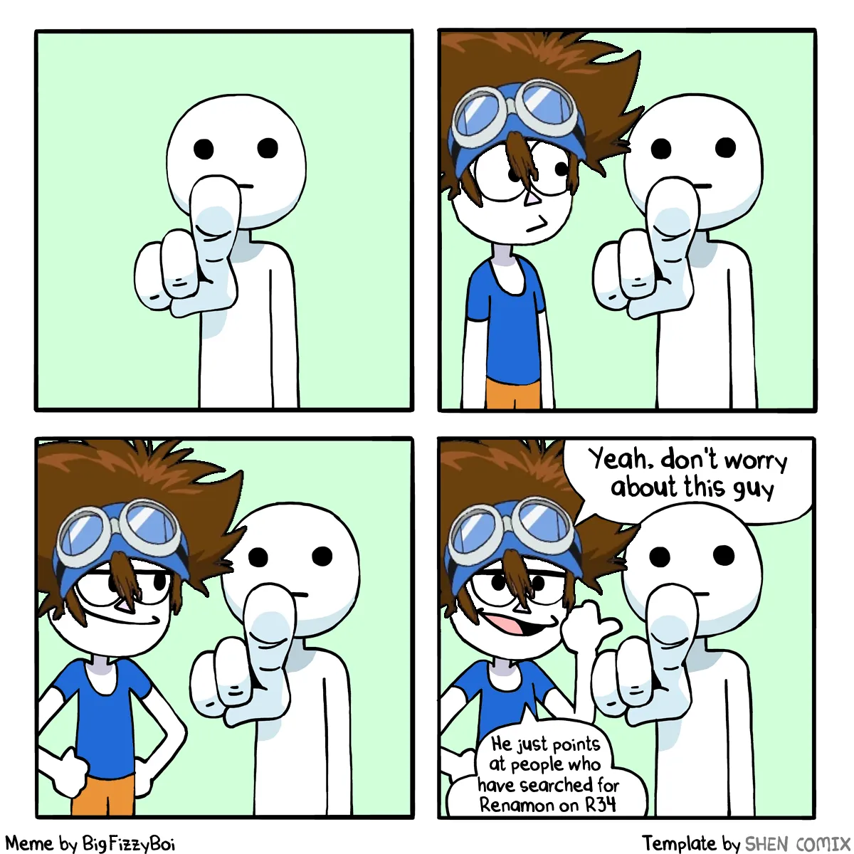 We know what you've been up to (Original Meme/Template by Shen Comix)