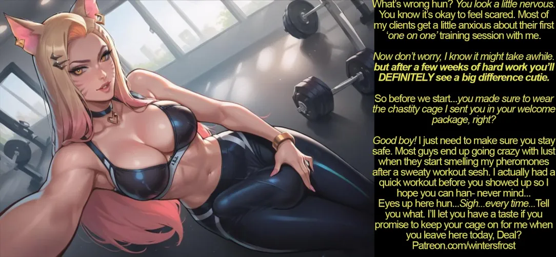 Your Kitsune personal trainer is packing more than just a hard workout routine for you~♥