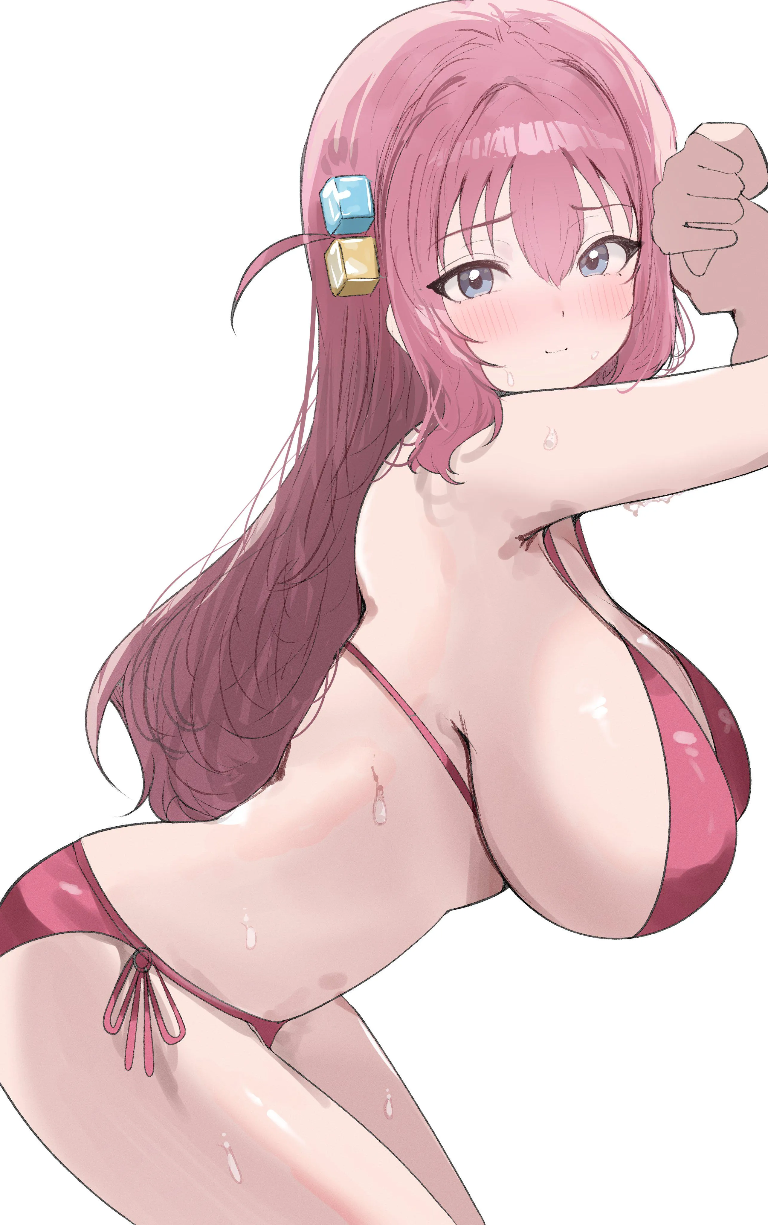 Bocchi's Big Tits Hanging In Her Bikini