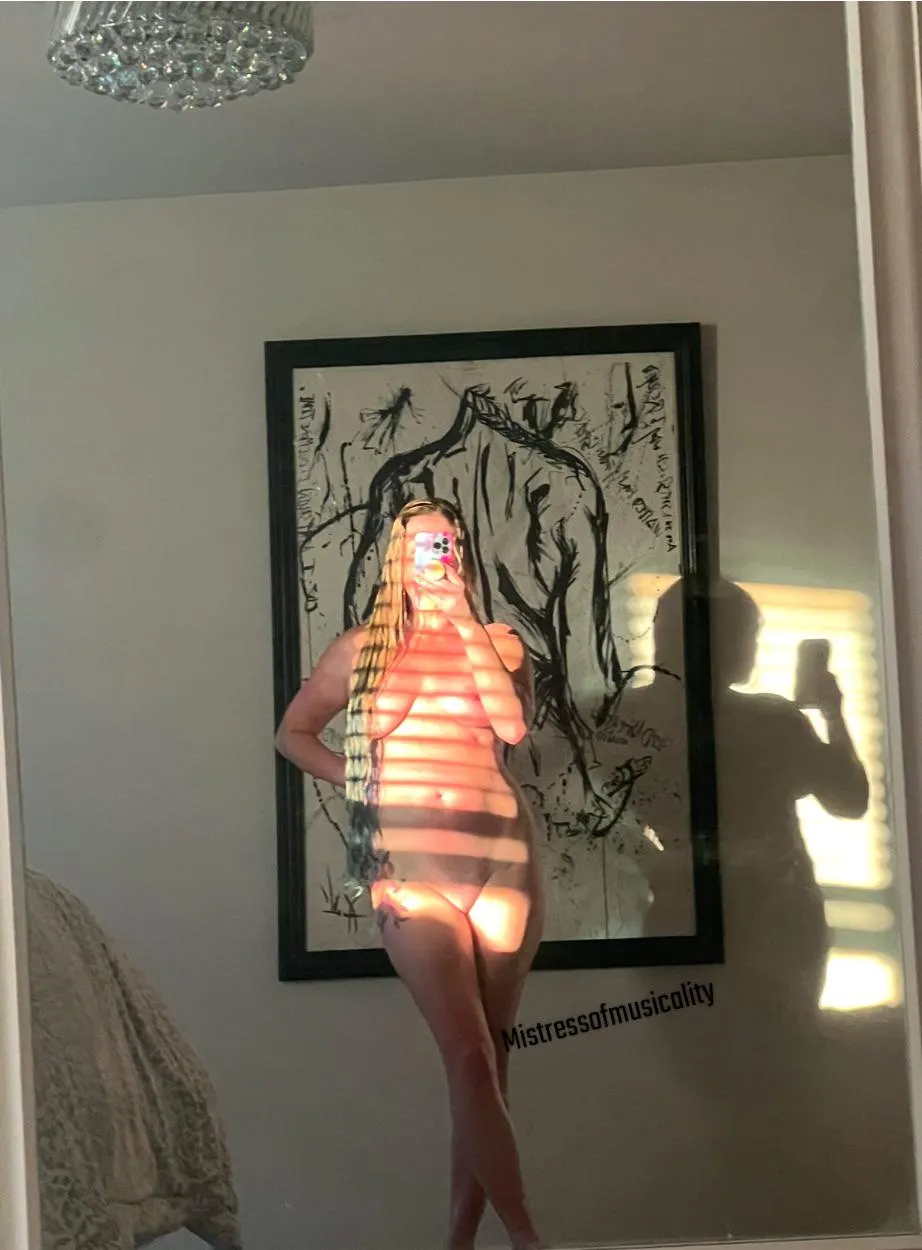 Fresh out of the shower, and playing with shadows.