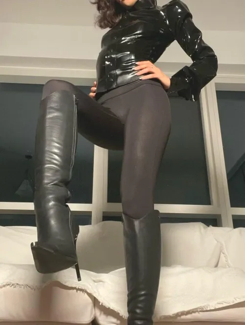 Leather boots never go out of style