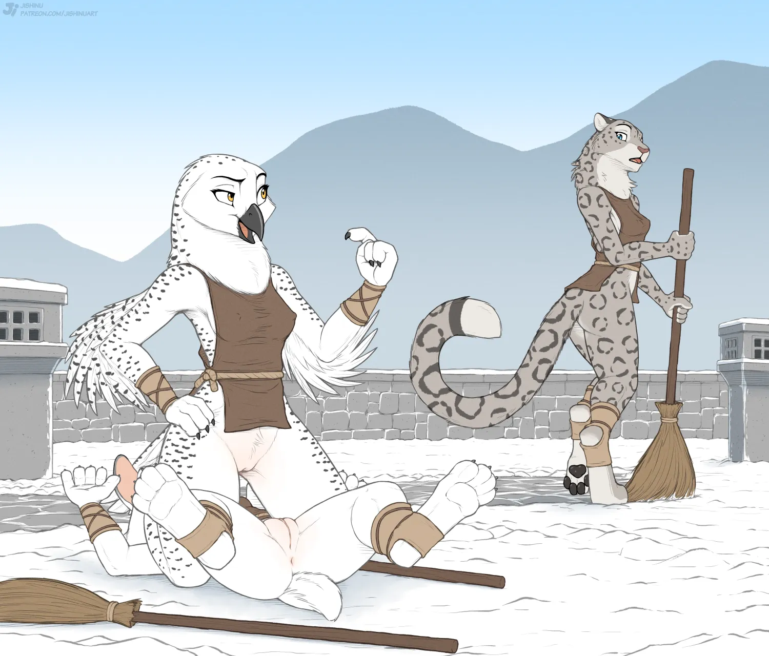 Mountains Sketch - Sparring (jishinu) [FF]