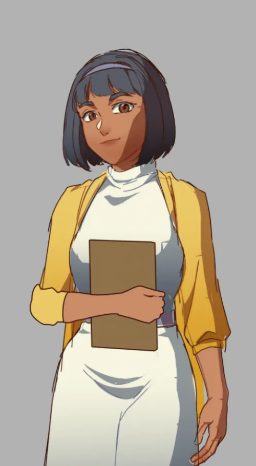 Nurse receptionist sketch (TimeWizardStudios) [Another Chance]