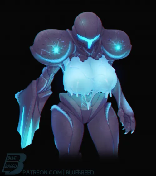 Some Dark Samus Tiddy 💙 artwork by (BlueBreed)