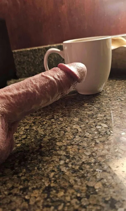 Would you grab the coffee or the (60) cock?