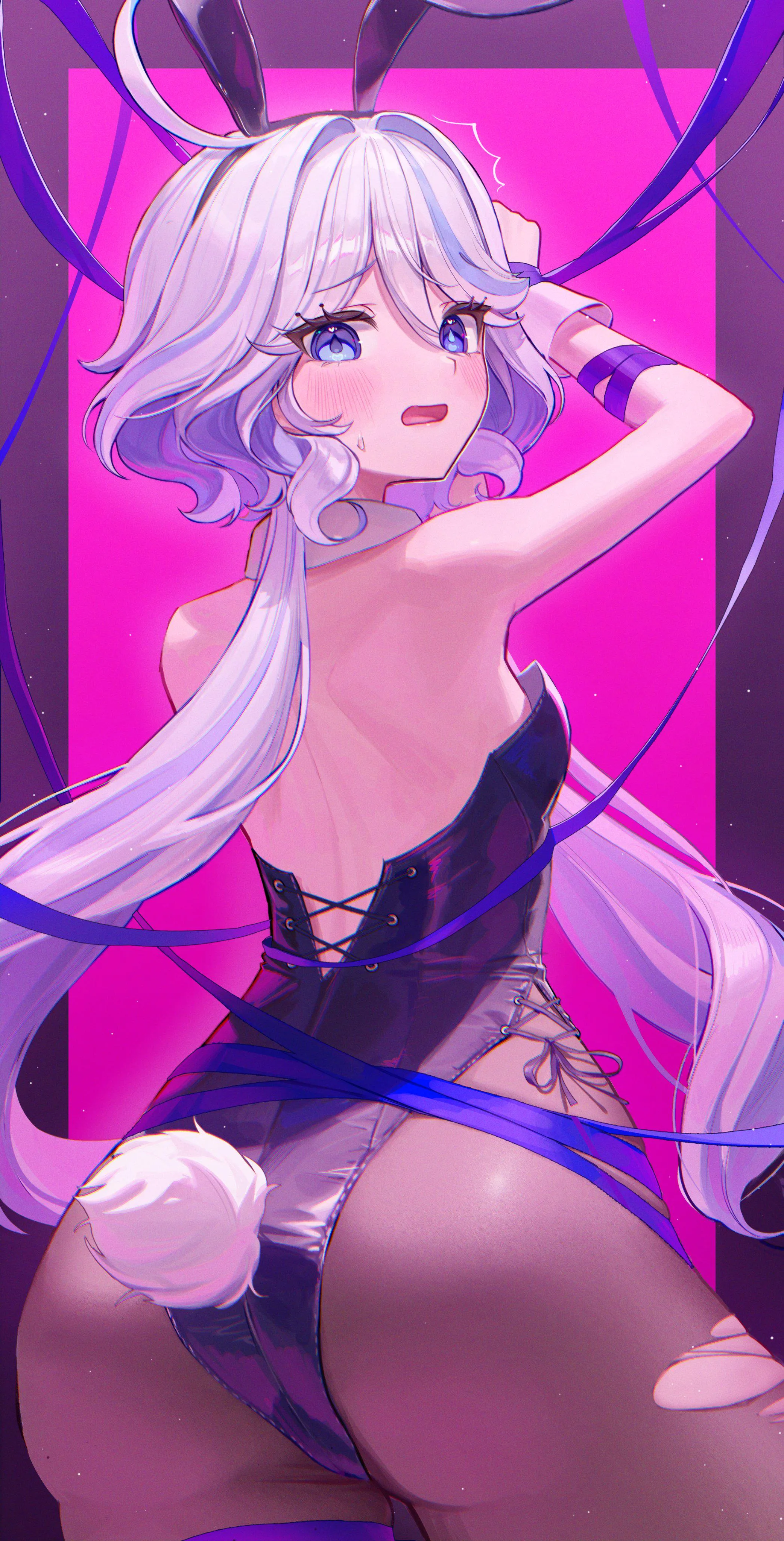 Furina looking good in a bunny girl outfit 