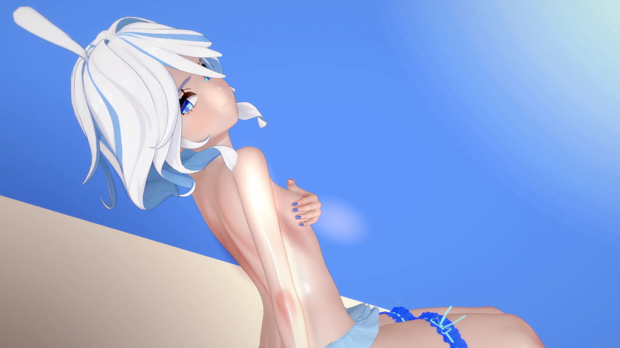 Furina taking a sun bath