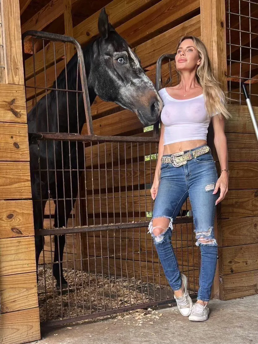 I love to play in the barn