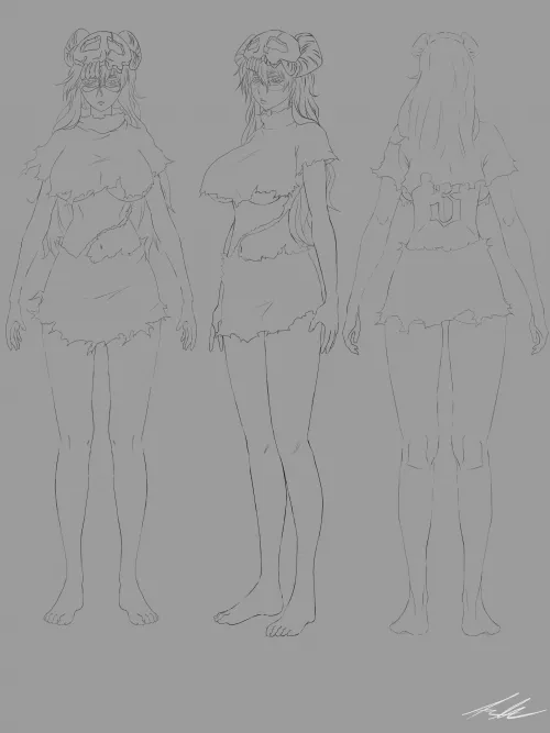 Neliel Unofficial model sheet