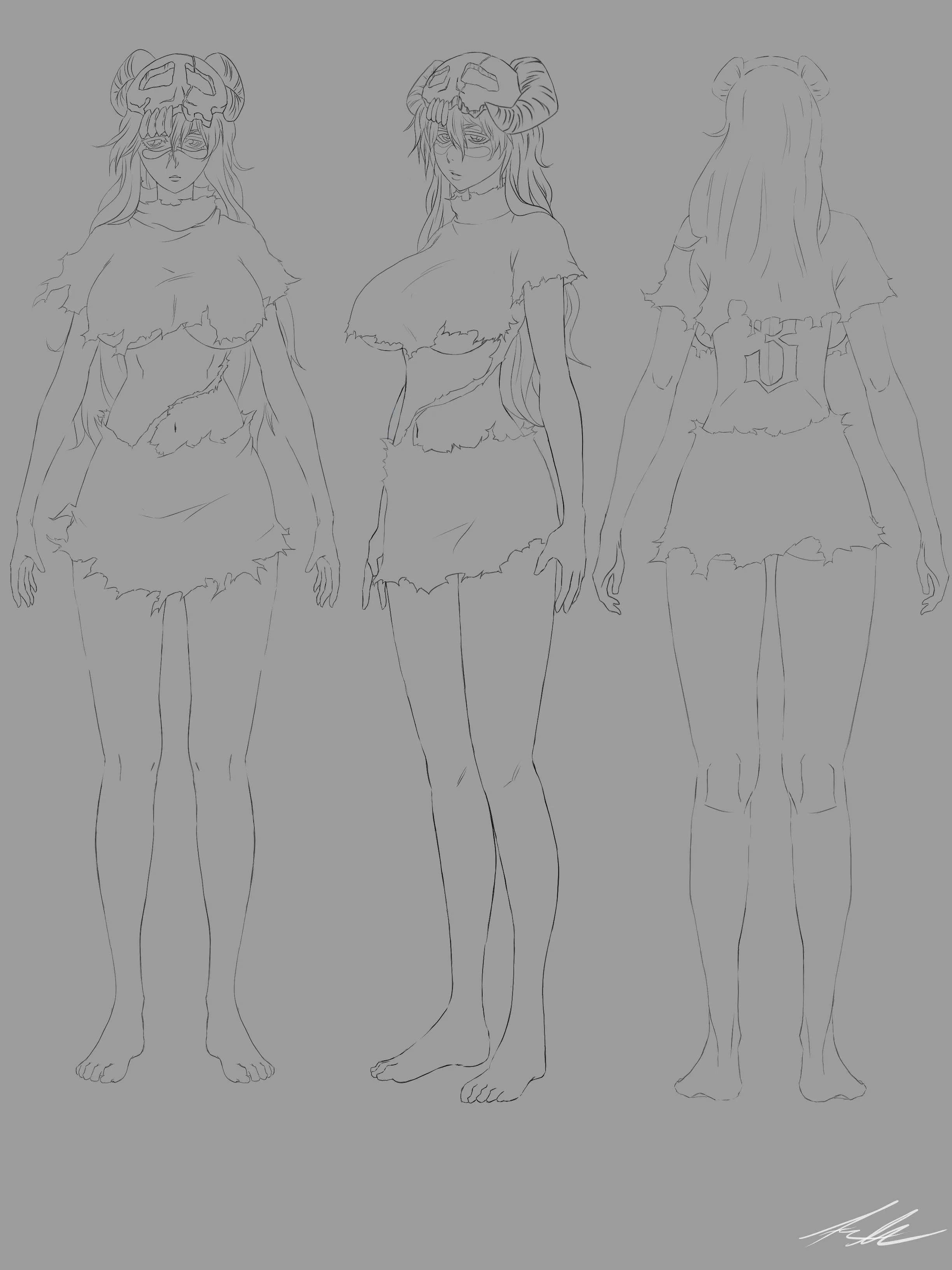 Neliel Unofficial model sheet