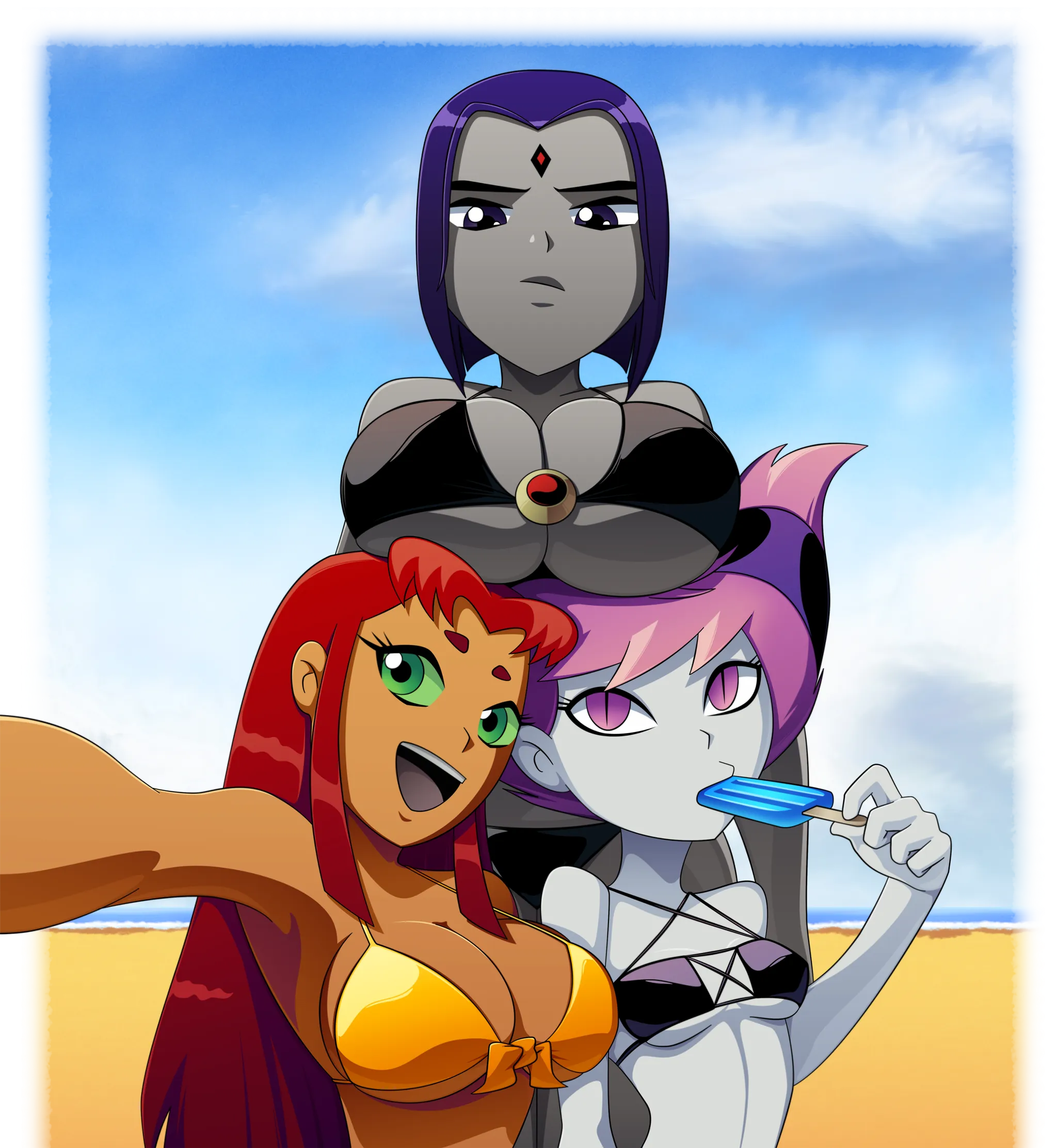 Raven, Starfire and Jinx (RavenravenRaven)