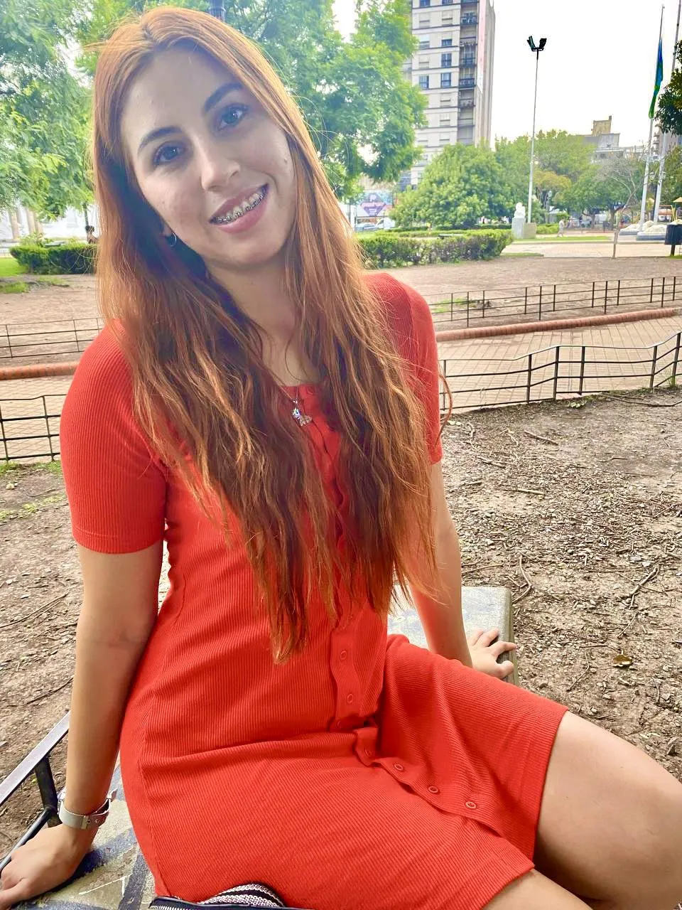 The smile is because I imagined that we did it in this park