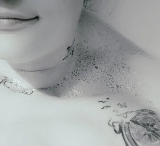 Warm bubble bath on a cold night