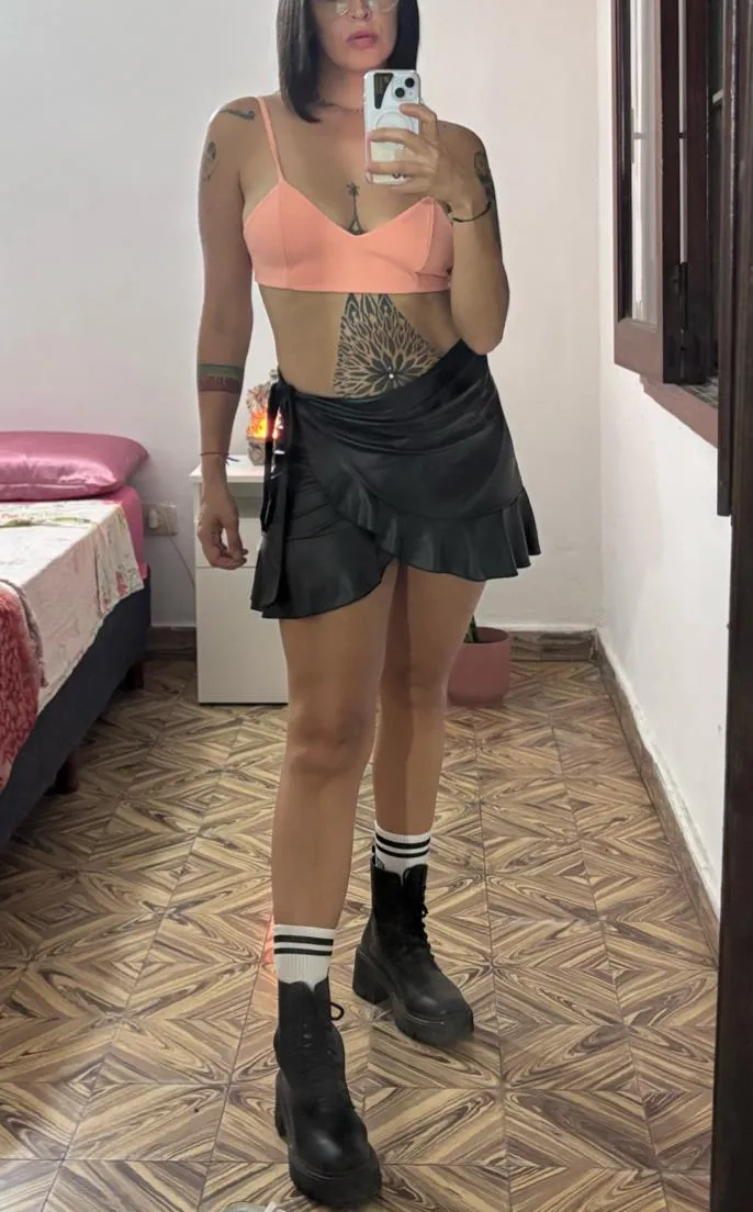 What do you think of my outfit, or better yet, without clothes?