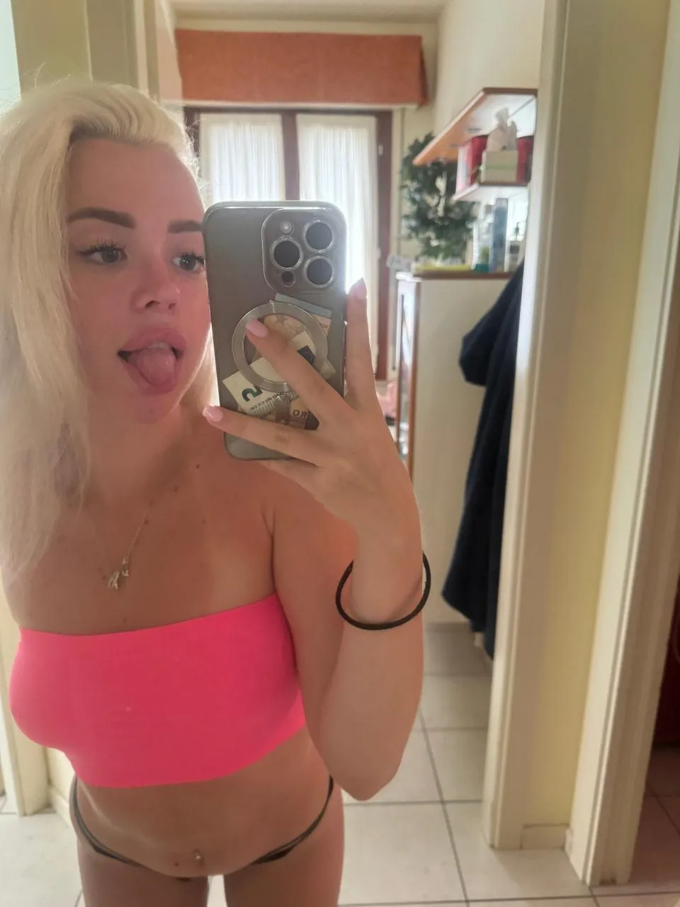 Your babygirl giving you a little tease