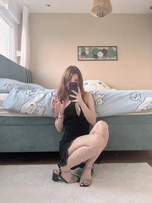 A dress can make a girl sexy, but I don't even need that