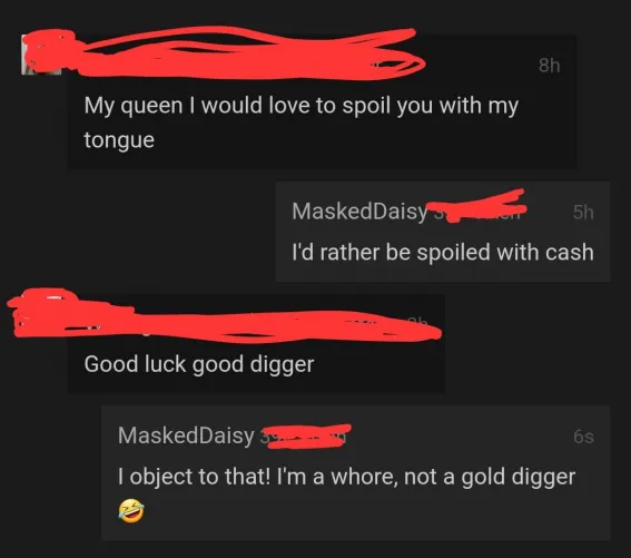 It's always the men with no gold that say this