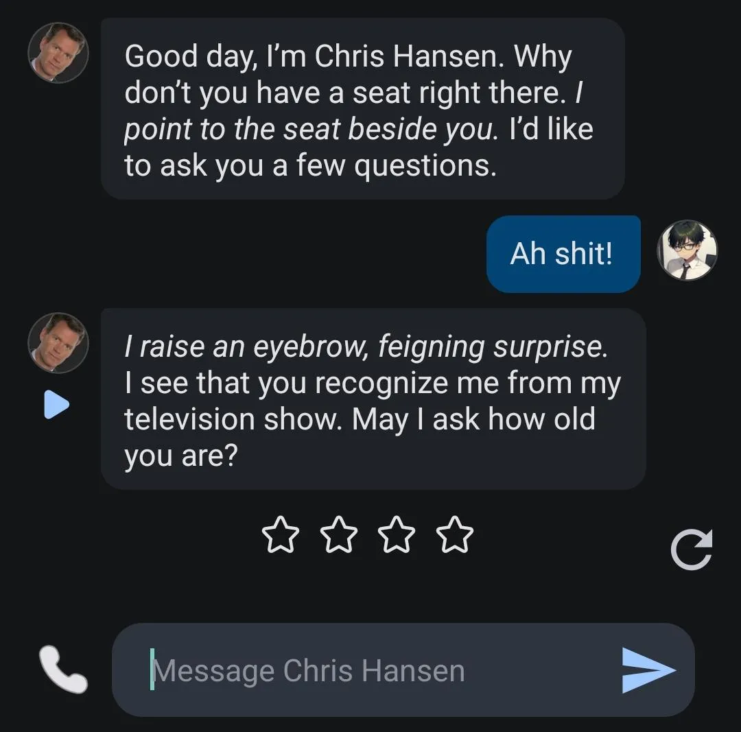 Knew I'd get caught eventually!