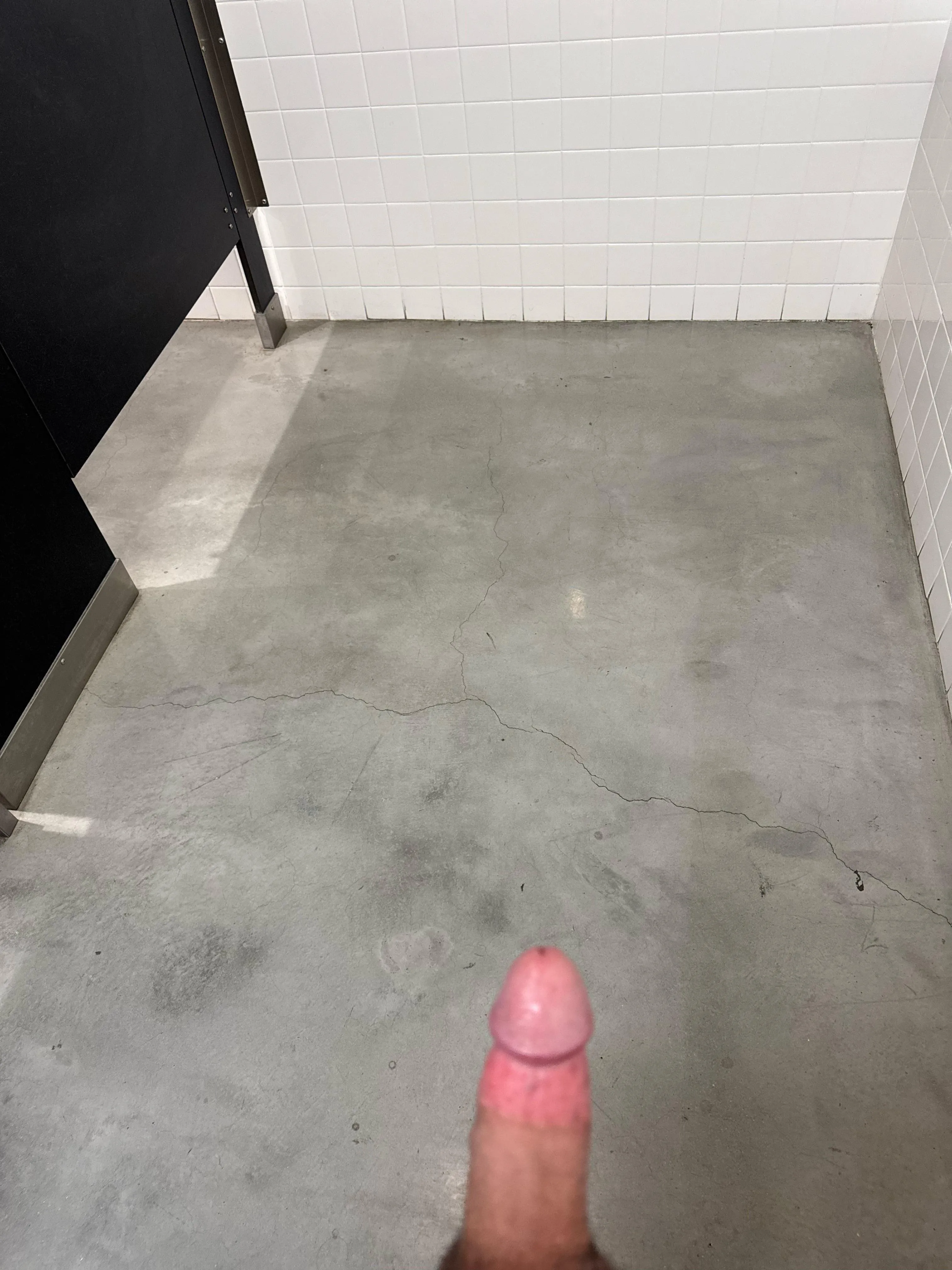 Always leave the door unlocked when I jerk off in the bathroom…