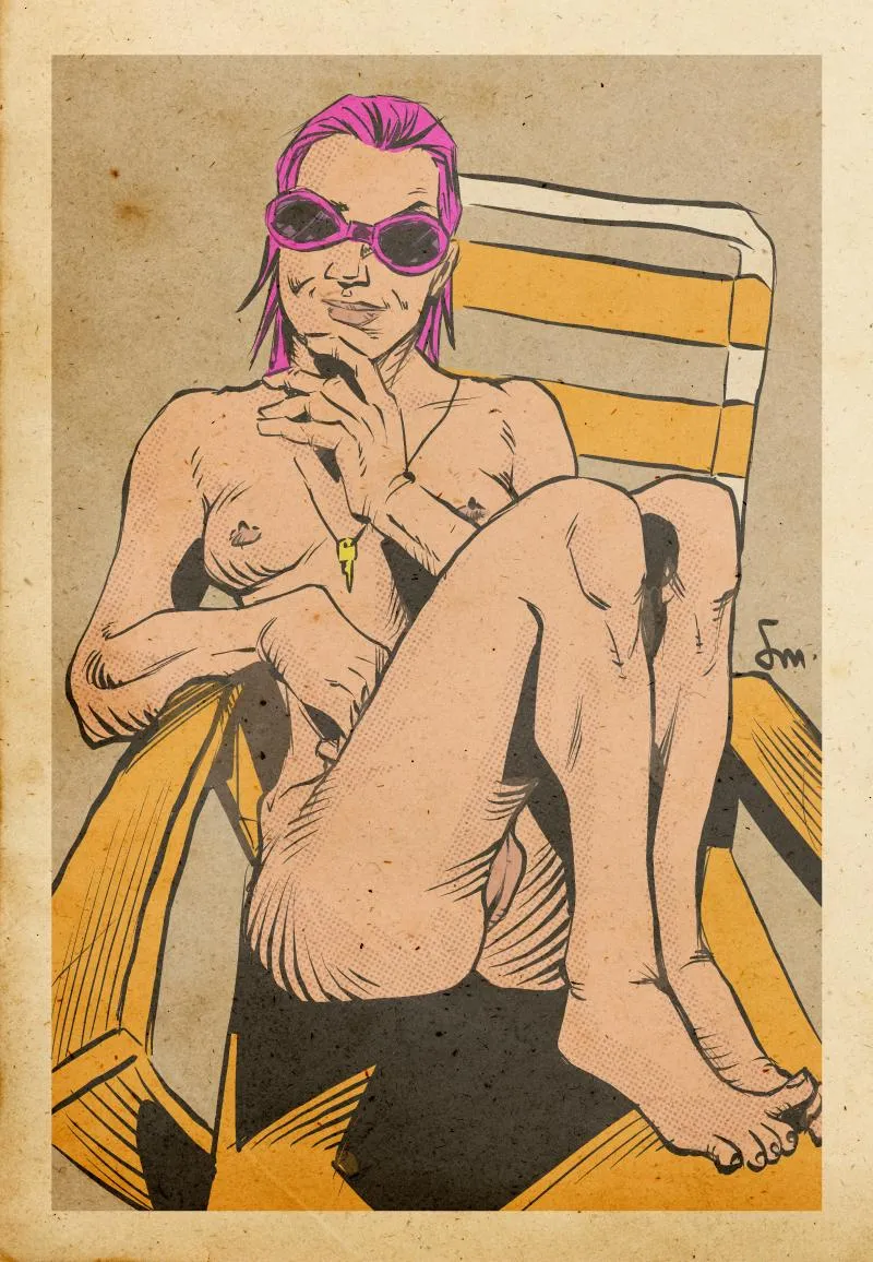 Beach Chair - art by me