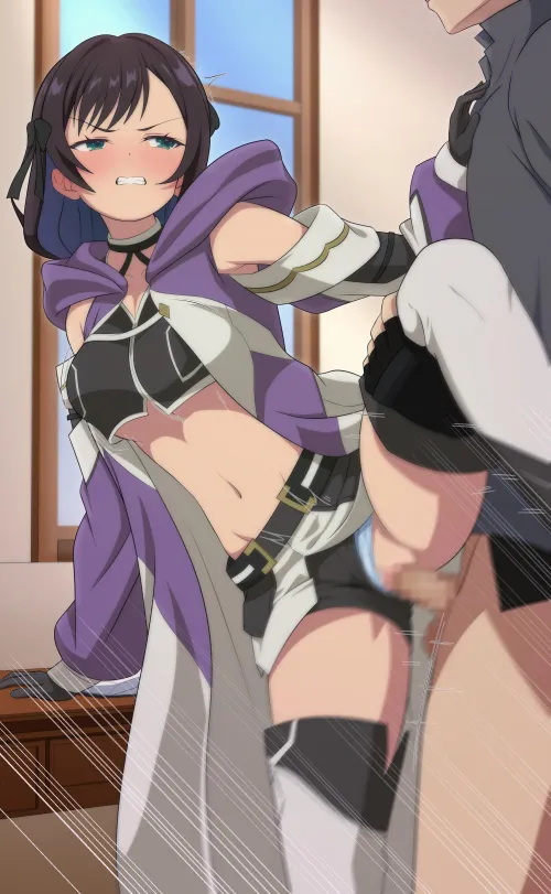 Blushing while having the sex sex