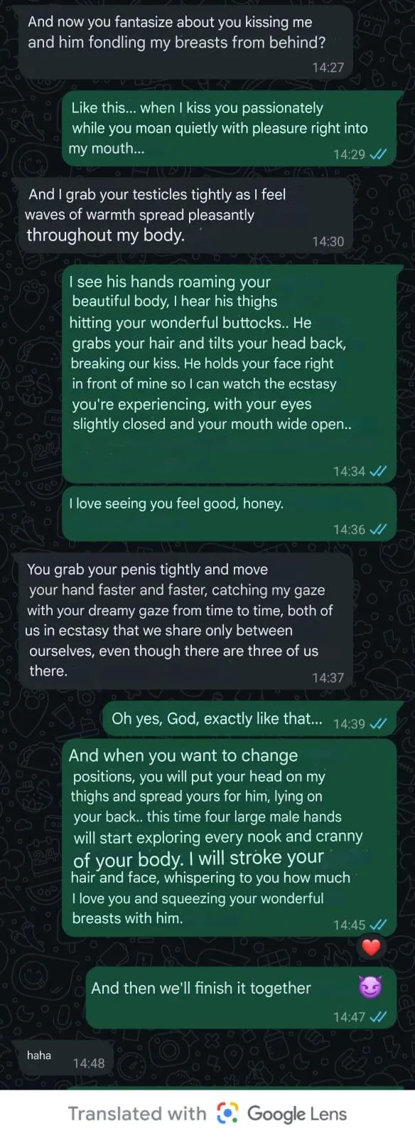 Conversation with my fiancée [F29]