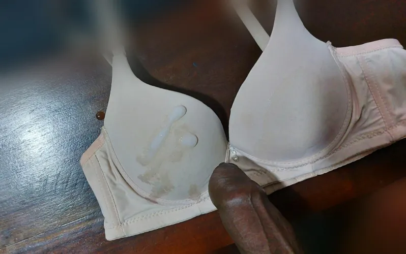 Day 2 on gf's used bra. Should I post every day till it gets destroyed with cum? What do you think?