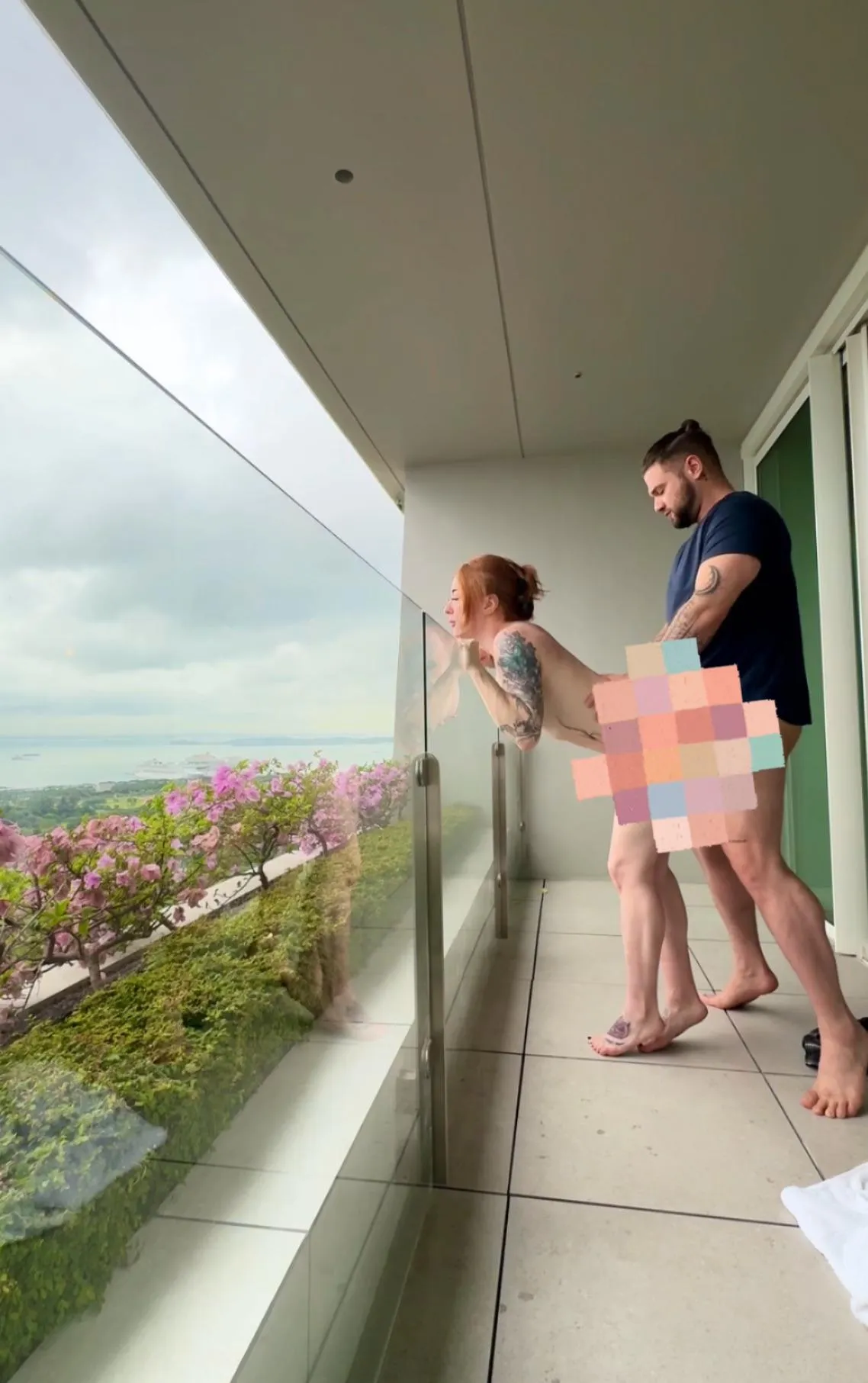 Did I get filled up on this balcony in front of everyone