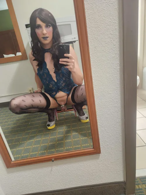 Felt cute might blow a guy later 💓🤏🤷‍♀️💦🎀✨️