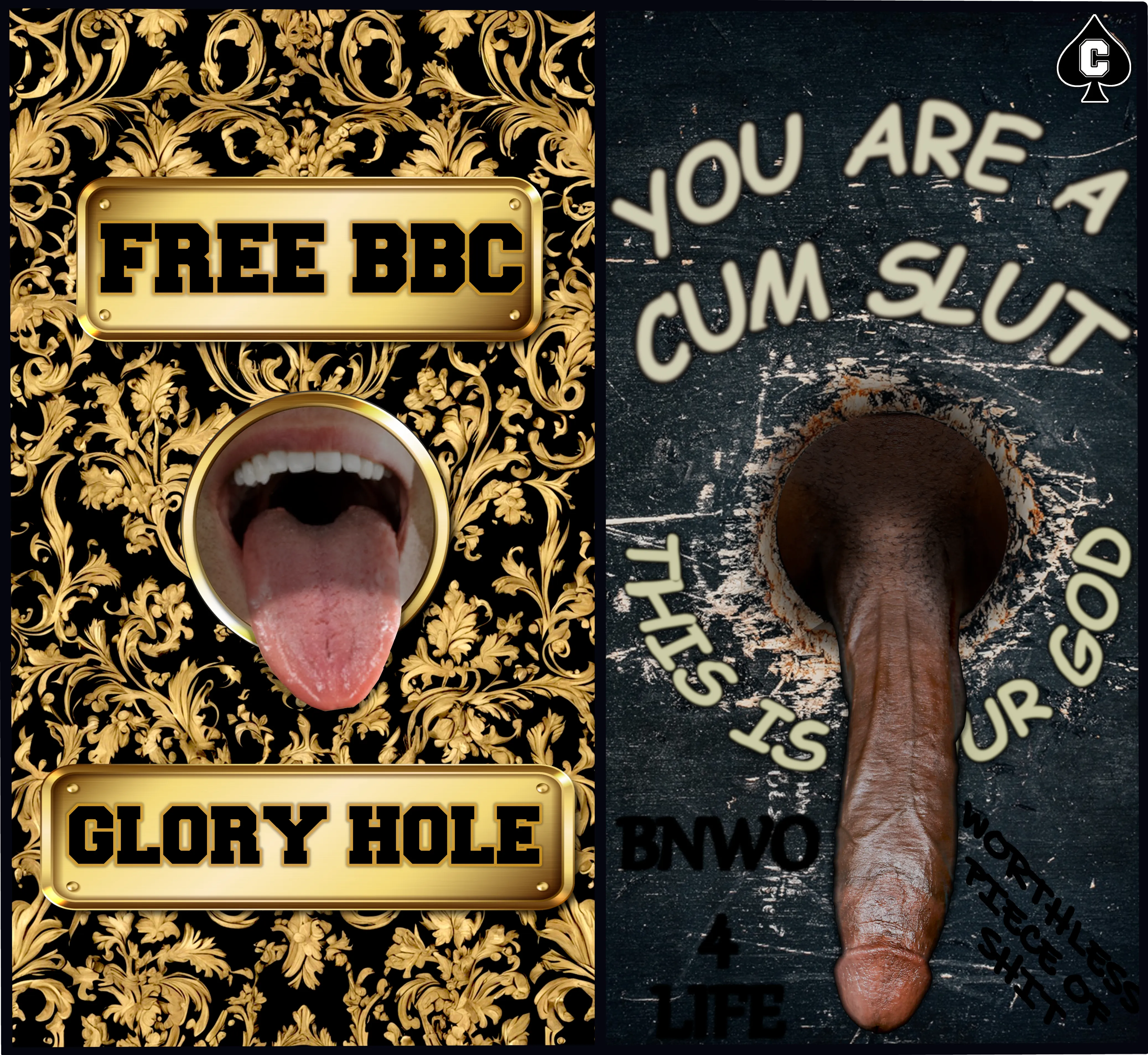 How black men see me VS. how I see them🍆💦🙇🏻😘🖤♠️