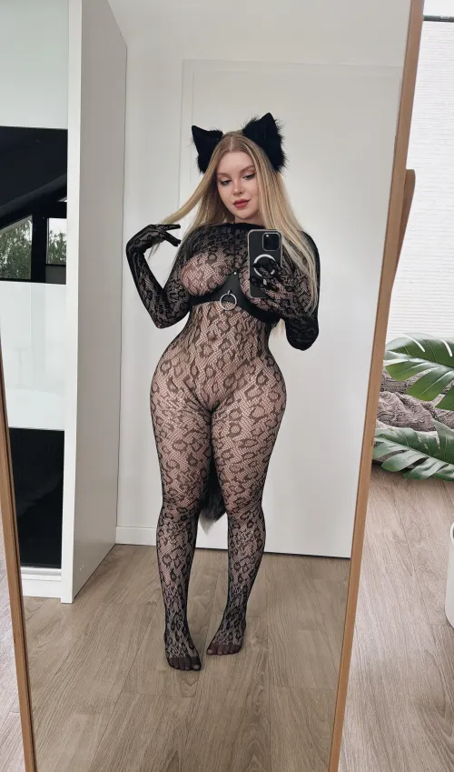 I hope I look sexy enough in this mesh