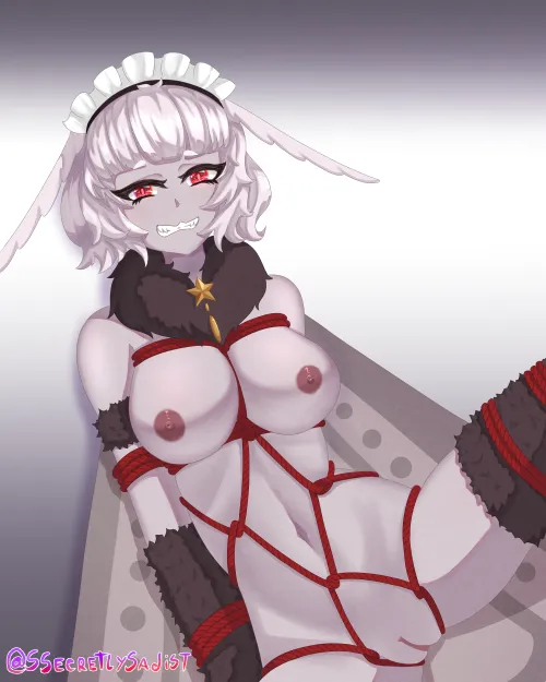 I was commissioned to draw this helpless moth girl