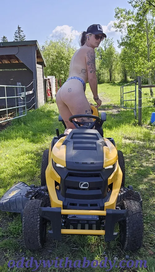 The grass isn't going to cut itself