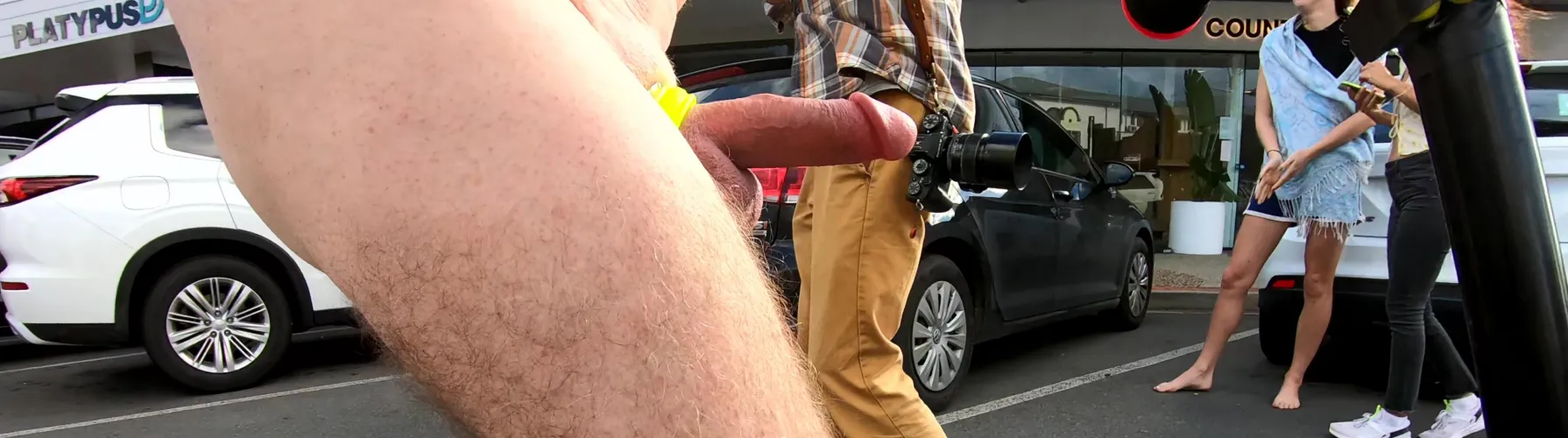 WNBR Byron Bay public erection - boner enjoying some freedom at the naked bike ride