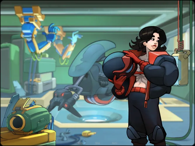 A mysterious biker girl just arrived in [Space Rescue Code Pink]!