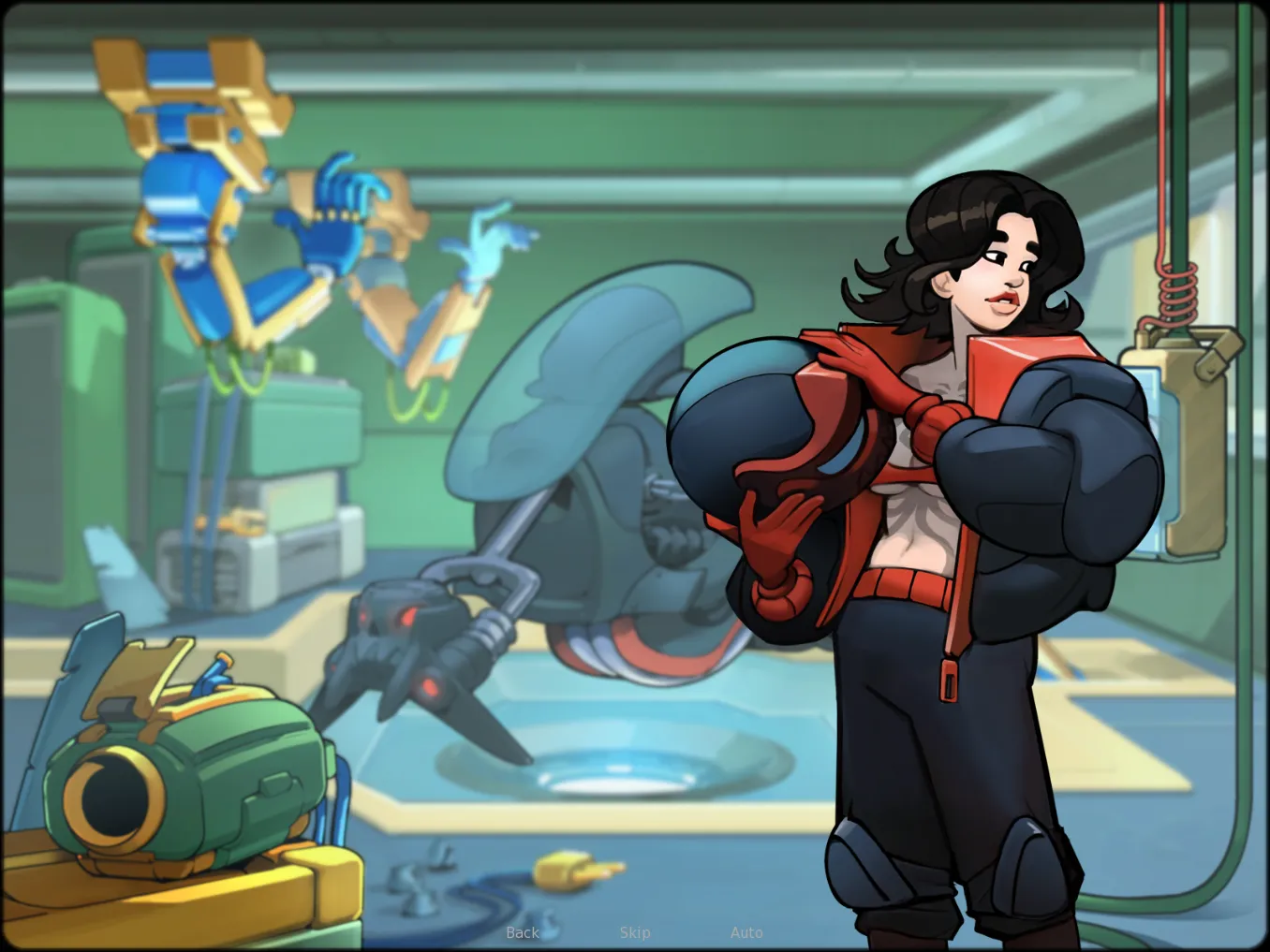 A mysterious biker girl just arrived in [Space Rescue Code Pink]!