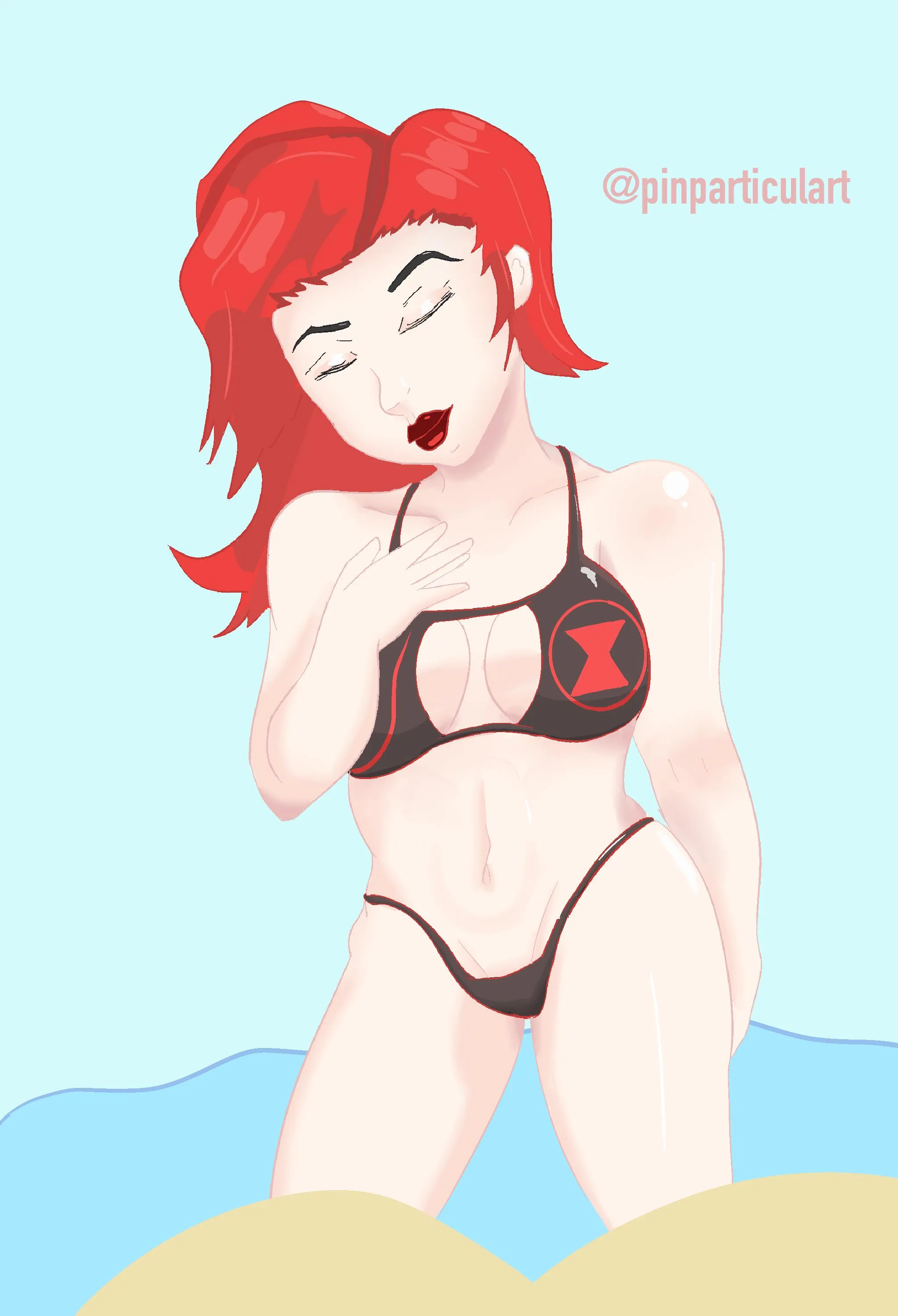 Black Widow ready for summer! (Pinparticulart )