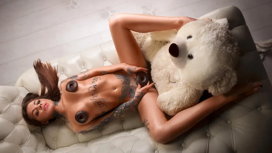 Chocolate Donuts and Teddy Bear - Ivan Lebedev - 3840x2160