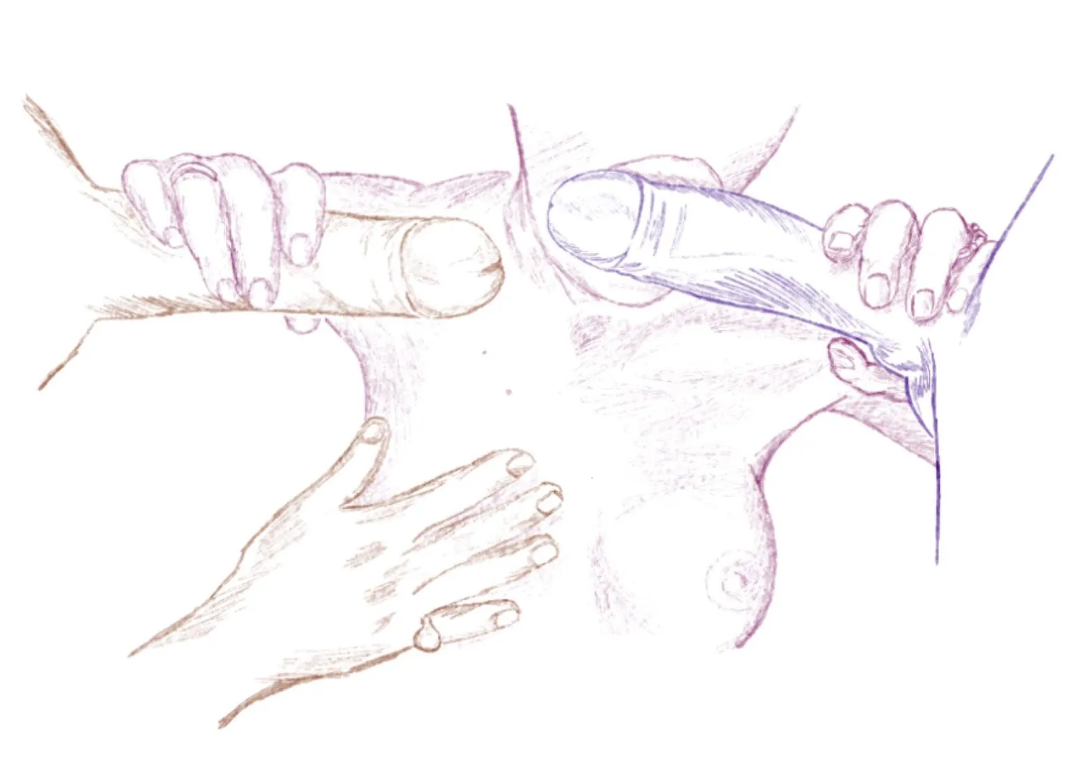 Double Blowjob sketch by me