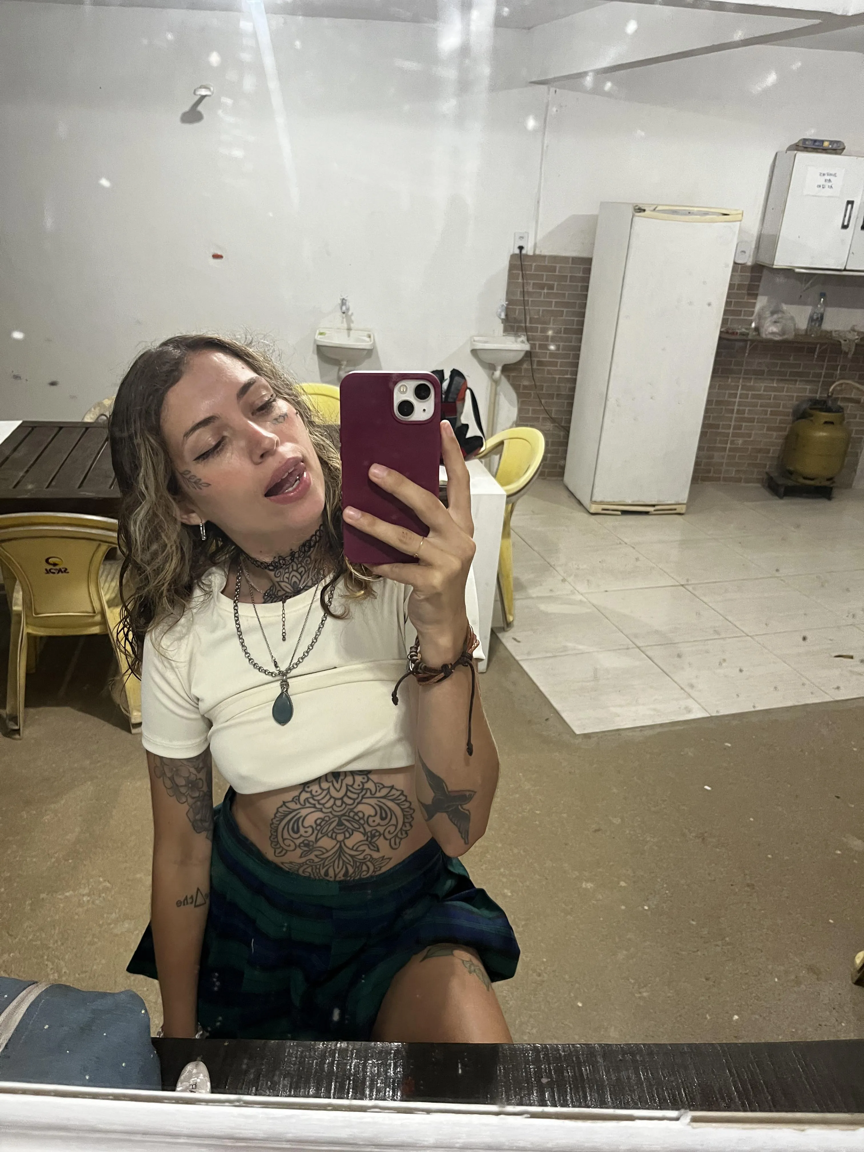 I imagine that you lift my skirt